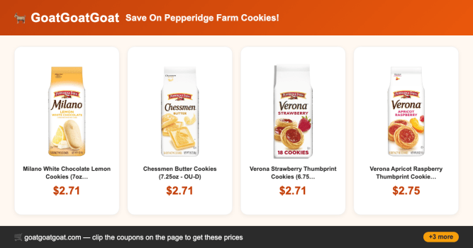 Save On Pepperidge Farm Cookies!