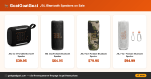 JBL Bluetooth Speakers on Sale