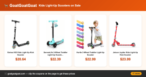 Kids Light-Up Scooters on Sale