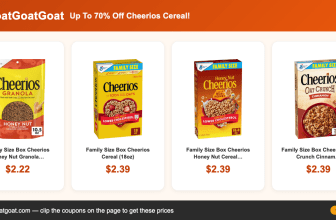 Up To 70% Off Cheerios Cereal!
