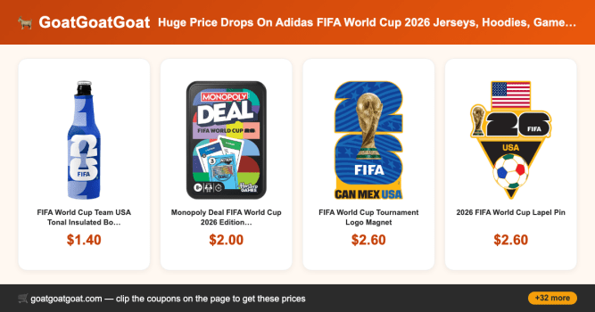 Huge Price Drops On Adidas FIFA World Cup 2026 Jerseys, Hoodies, Games And More!