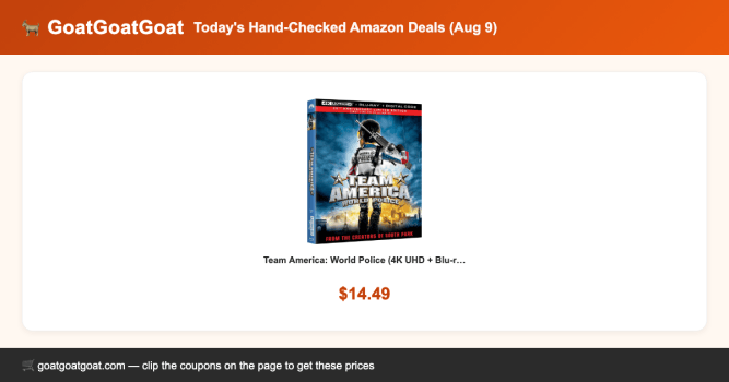 Today’s Hand-Checked Amazon Deals (Aug 9)
