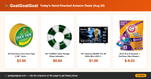Today’s Hand-Checked Amazon Deals (Aug 24)