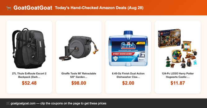 Today’s Hand-Checked Amazon Deals (Aug 28)