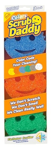 Scrub Daddy Colors Kitchen Sponges - Scratch-Free Dishw…