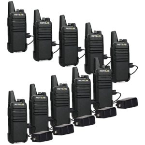 Retevis RT22 Business Walkie Talkies, Portable FRS Two-Way Radios (10 Pack)