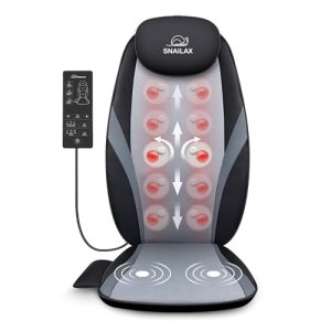 Snailax Shiatsu Back Massager with Heat, Massage Chair Pad Gift for Her Him