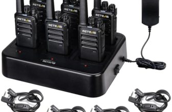 Retevis RT68 Business FRS Walkie Talkies Long Range with Earpieces 6 Pack