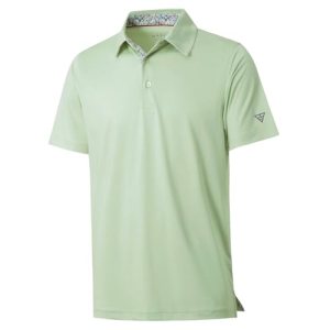 M MAELREG Golf Polo Shirts for Men Short Sleeve Performance Moisture Wicking Qui