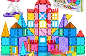 Jasonwell 100pcs Magnetic Tiles Building Blocks Set for Boys Girls Preschool Edu