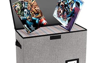 YNSZAS 5 Pack Comic Book Storage Boxes