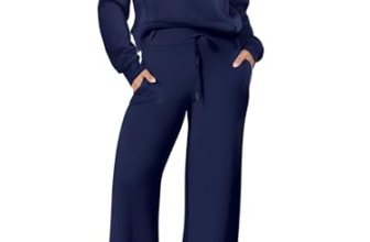 ANRABESS Women 2 Piece Set Sweatsuits Lounge Fall Outfits,navy blue,XL