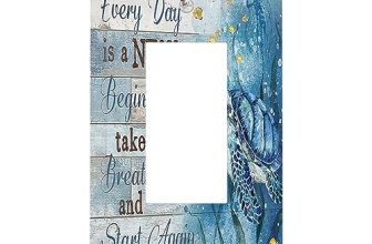 Sghxwp Decorative Switch Plate Covers Inspirational Quotes Blue Sea Turtle Nauti