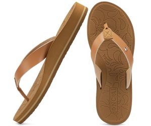 ONCAI Womens Flip Flops for Women Arch Support Yoga Mat Summer Beach Leather Wom