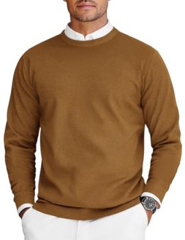 COOFANDY Mens Dress Sweaters Fashion Cable Knit Pullover Thin Sweaters