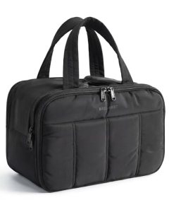 BAGSMART Travel Toiletry Bag, Puffy Large Toiletry Bag for Women