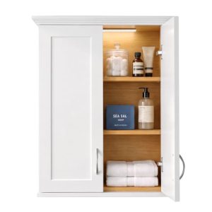 VANIRROR Bathroom Cabinet Wall Mount with DIY Lighting Dual-Tone Design