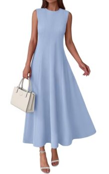 PRETTYGARDEN Sleeveless Maxi Spring Wedding Guest Dresses for Women 2026 Elegant