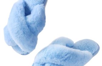 Ankis Memory Foam Fuzzy Slippers for Women,Open Toe House Shoes
