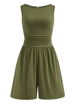 PRETTYGARDEN Summer Rompers for Women 2026 Dressy Casual Short Jumpsuits