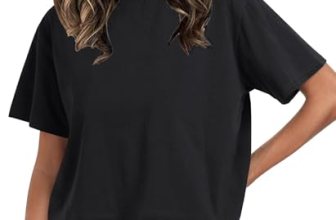 UNCLECAT Womens Short Sleeve Crop Tops Summer Basic Cropped T Shirts Black