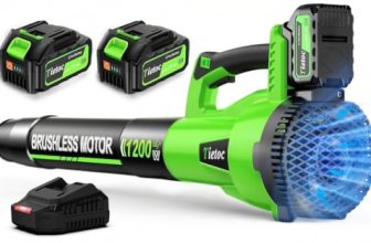 Leaf Blower Cordless – Brushless Motor Electric Blower with 2 Batteries