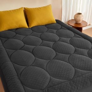 BEDLORE King Mattress Pad Cover, Cooling Bamboo Viscose Mattress Topper