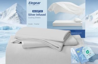 Elegear Silver-Infused Cooling Sheets for Hot Sleepers, Full Sheet 4-Piece