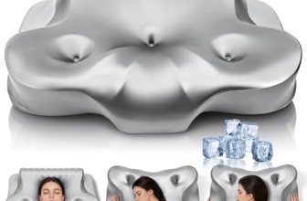 Dayme Orthopedic Memory Foam Pillows – Cooling Cervical Neck Pillow,Gray