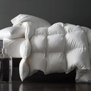 Premium Feathers Down Comforter Queen Size All Season White Duvet Insert