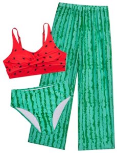 Seanrui Girls Bathing Suits Size 10-12 Girls Swimsuits Size 10-12 Cute Girls Bik