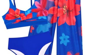 Seanrui Girls Swimsuits Size 10-12 Tween Bathing Suits 2026 3 Piece Cute Bikinis