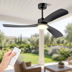 Obabala 52 Inch Ceiling Fan with Light and Remote