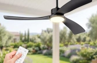 Obabala 52 Inch Ceiling Fan with Light and Remote