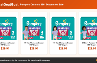 Pampers Cruisers 360° Diapers on Sale