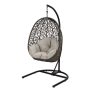 Wicker Hanging Egg Chair with Cushion and Stand For $274 Shipped