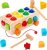 22 Pcs Set Wooden Shape Sorter Toy for Toddlers For $8.50