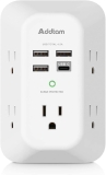 5 Outlet Surge Protector w/ 4 USB Port (1 is USB-C)