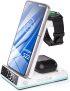 3-in-1 Wireless Charging Station with Alarm Clock for All Samsung Devices For $24.99