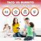 Taco vs Burrito Family Board Games for Kids 6-8, 8-12 & Up – Fun Travel Family Card Games for Everyone, Gifts for 7, 8, 9 and 10 Year Old Boys and Girls