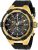 Invicta Men’s Aviator Stainless Steel Quartz Watch with Silicone Strap, Black, 26 (Model: 28100)