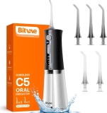 Bitvae C5 Cordless Portable Water Dental Flosser (Black) For $10