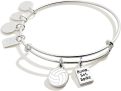 Alex and Ani Collaborations Expandable Bangle for Women, Team USA Duo Charms, Shiny Finish, 2 to 3.5 in