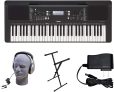 Yamaha PSR-E373 PKS 61-Key Premium Keyboard Pack with Power Supply, X-Style Stand, and Headphones (YAM PSRE373