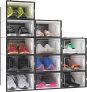 Set of 12 Shoe Storage Organizers Stackable Shoe Storage For 24.99