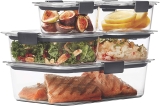 Set Of 5 Rubbermaid Brilliance Leak-Proof Food Storage Containers With Airtight Lids For $16.10 From Amazon