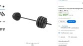 100 Pounds BalanceFrom Vinyl Standard Weight Set $59.99 + Free Shipping