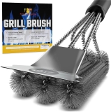 KP Grill Brush for Outdoor Grill – 3 in 1 BBQ Brush