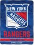 New York Rangers “Break Away” Micro Raschel Throw Blanket, 46″ x 60″ , Blue