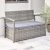 WOW! $96 All-Weather Resin Wicker Lounge Patio Sofa Storage Bench in Grey with Cushion, Gray